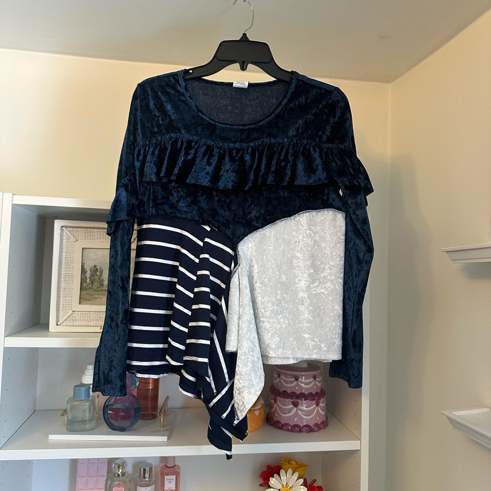 Girls custom patchwork top